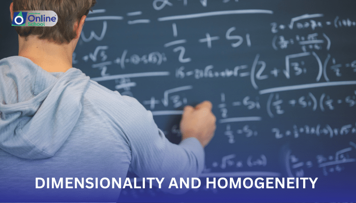 Lesson 10: Dimensionality and Homogeneity of Physical Equations
